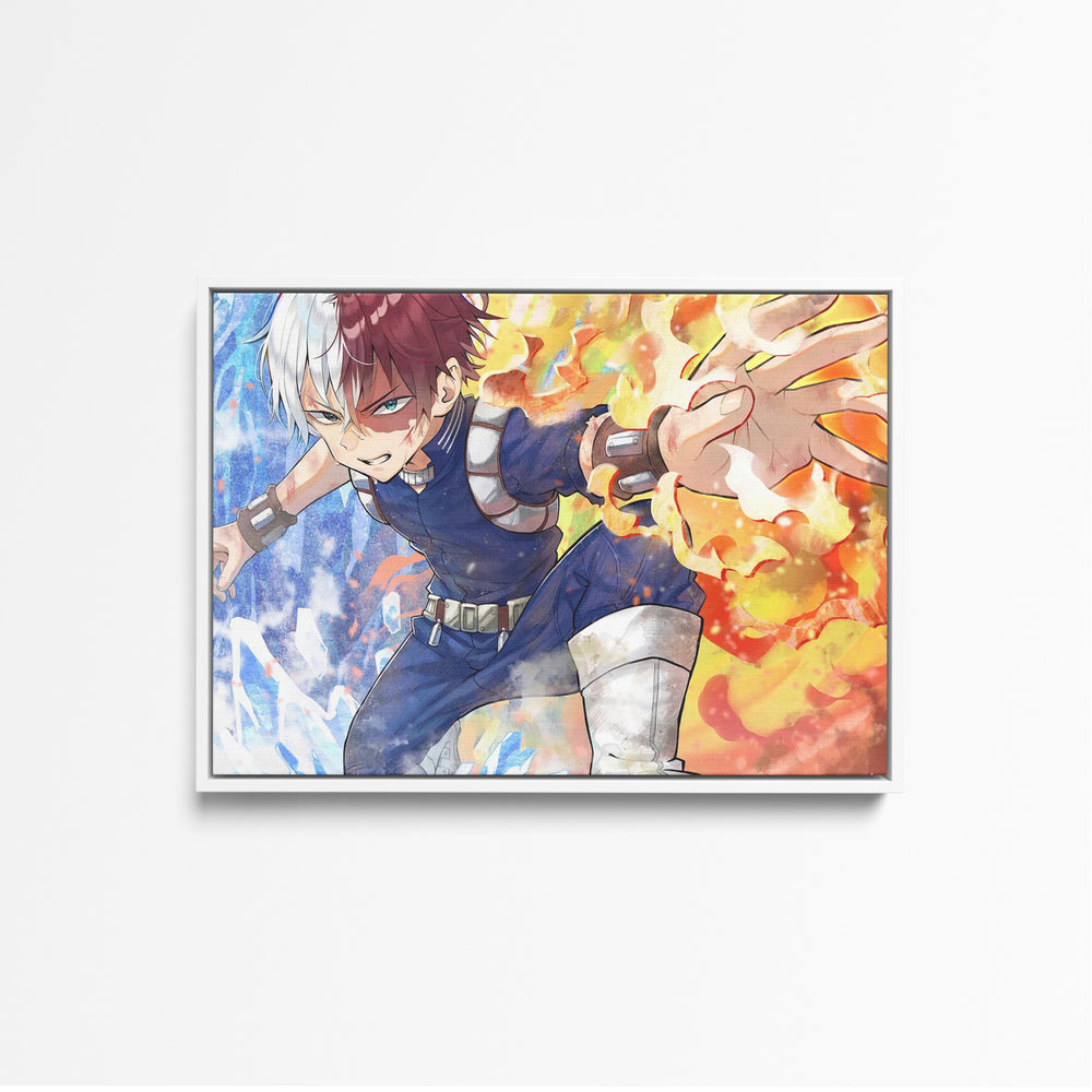 Tableau Boku No Hero Glace Et Feu
