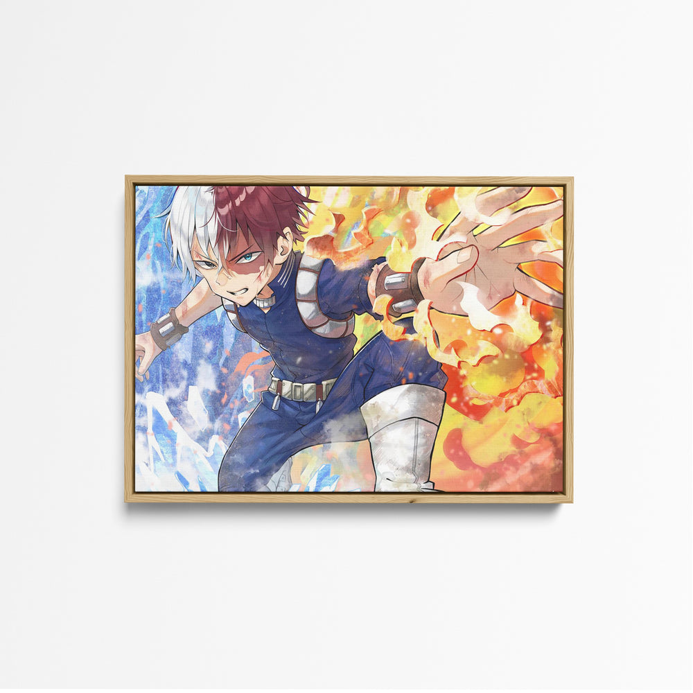 Tableau Boku No Hero Glace Et Feu