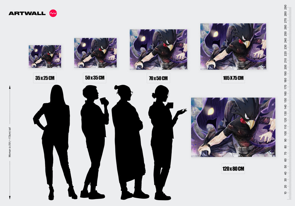 Tableau Boku No Hero Heros Corbeau Sombre