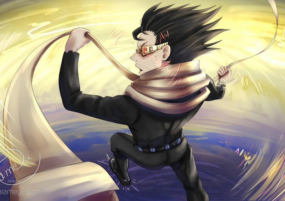Tableau Boku No Hero Heros Flottant Ciel