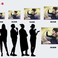 Tableau Boku No Hero Heros Flottant Ciel