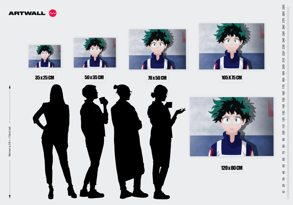 Tableau Boku No Hero Heros Intense Regard