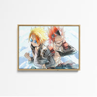 Tableau Boku No Hero Heros Optimistes Combattants