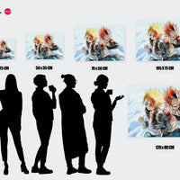 Tableau Boku No Hero Heros Optimistes Combattants
