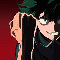 Tableau Boku No Hero Sourire Determine Poing