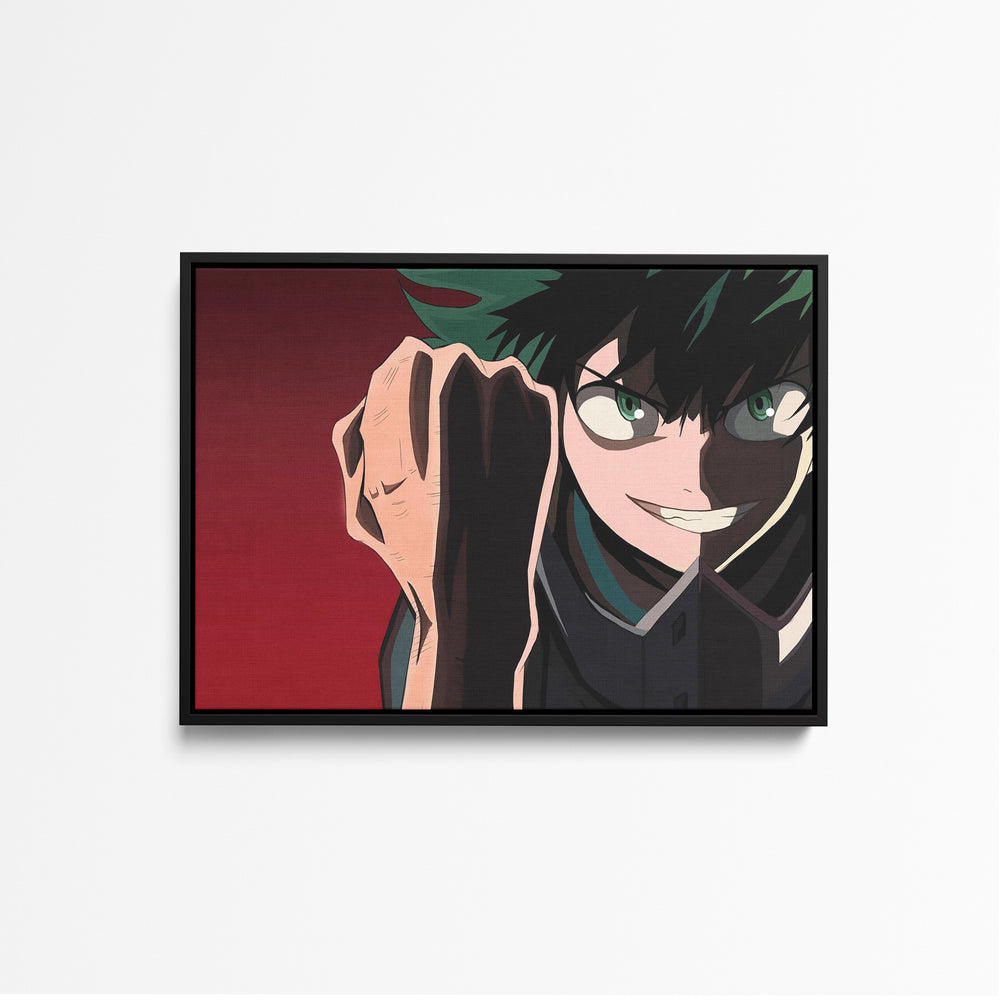 Tableau Boku No Hero Sourire Determine Poing