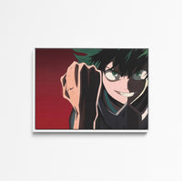 Tableau Boku No Hero Sourire Determine Poing