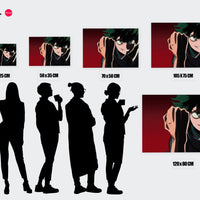 Tableau Boku No Hero Sourire Determine Poing