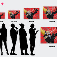 Tableau Boku No Hero Superheros Criant