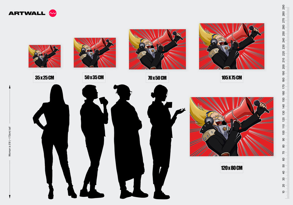 Tableau Boku No Hero Superheros Criant
