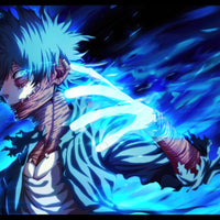 Tableau Boku No Hero Visage Flamboyant Bleu