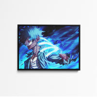 Tableau Boku No Hero Visage Flamboyant Bleu