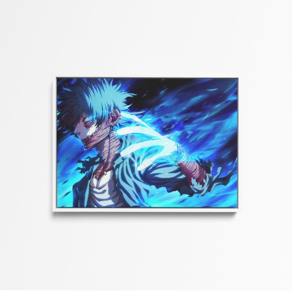 Tableau Boku No Hero Visage Flamboyant Bleu
