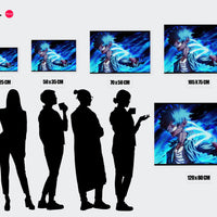 Tableau Boku No Hero Visage Flamboyant Bleu