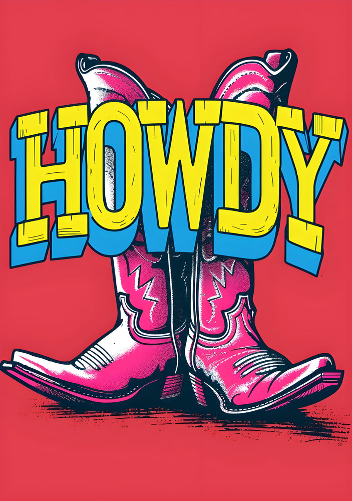 Tableau Cowboy Howdy Elegant