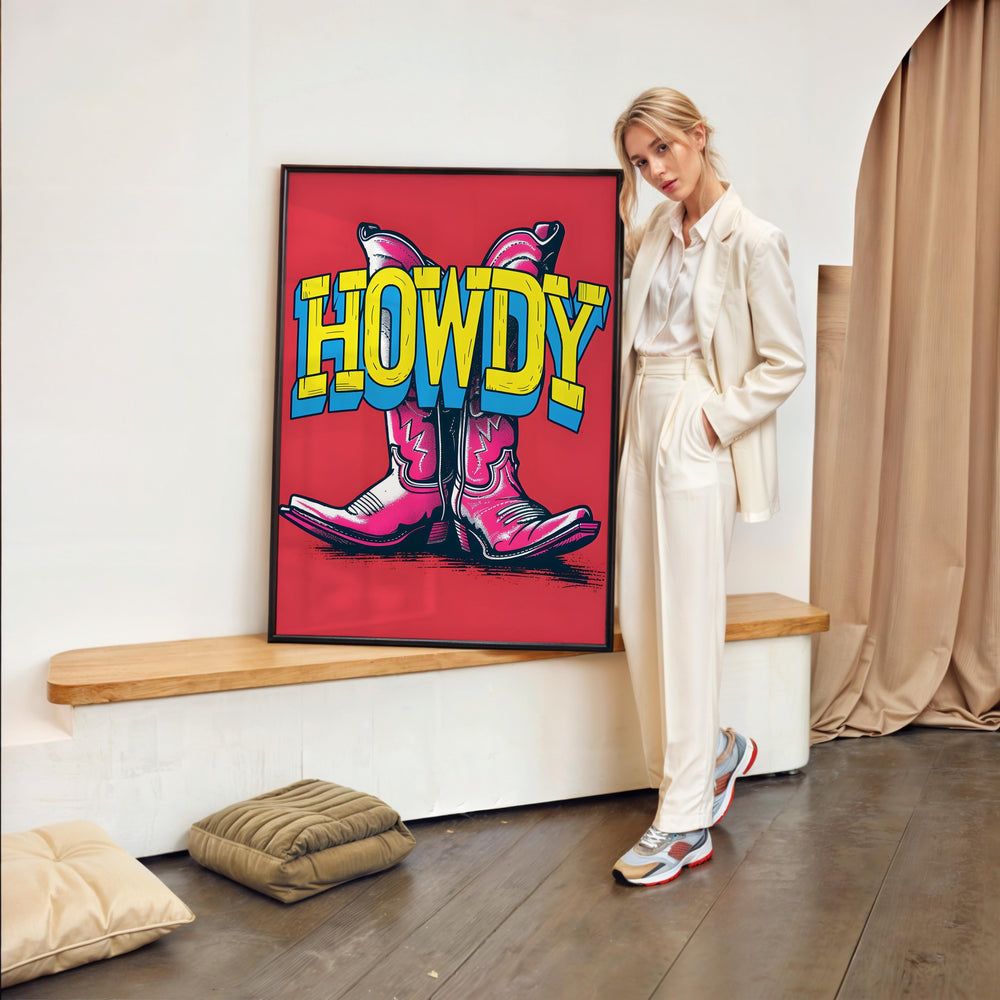 Tableau Cowboy Howdy Elegant