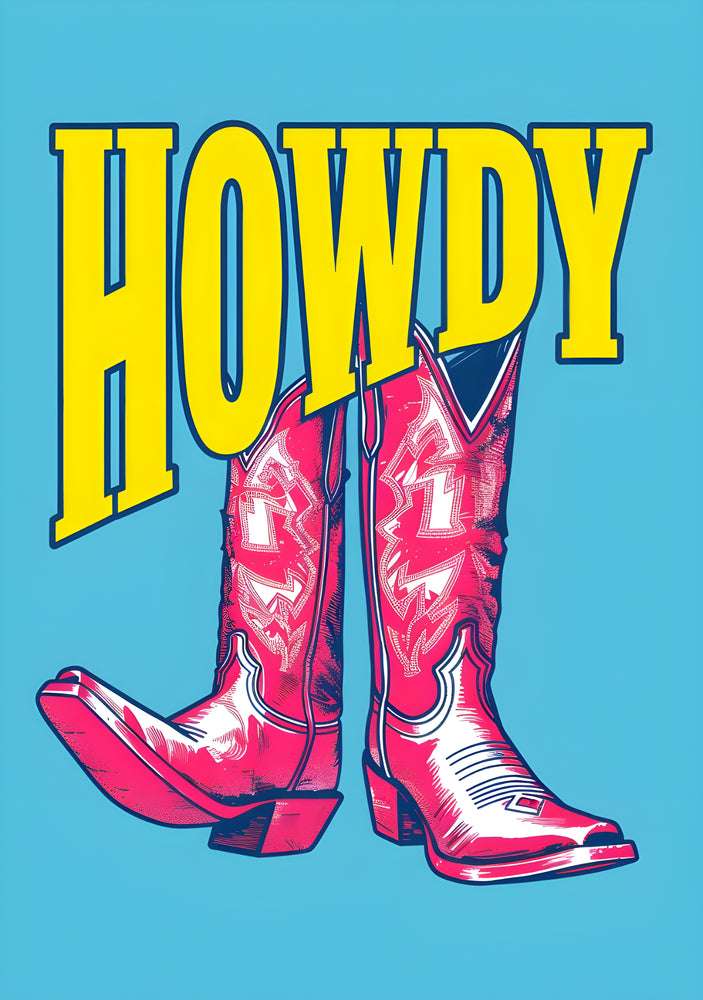 Tableau Cowboy Howdy Moderne