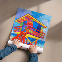 Tableau Plage Coloree