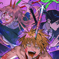 Tableau Chainsaw Man Dechainement Sanguinaire Expressif