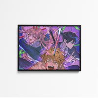 Tableau Chainsaw Man Dechainement Sanguinaire Expressif