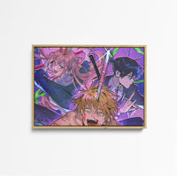 Tableau Chainsaw Man Dechainement Sanguinaire Expressif