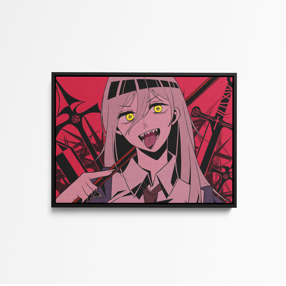 Tableau Chainsaw Man Demon Aux Epees