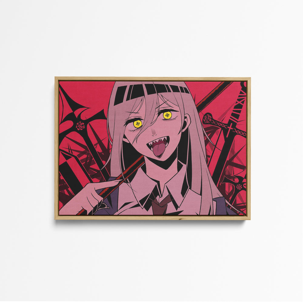 Tableau Chainsaw Man Demon Aux Epees