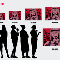 Tableau Chainsaw Man Demon Aux Epees