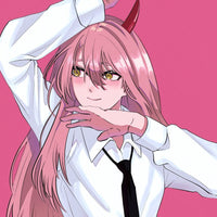 Tableau Chainsaw Man Demon Sourire Elegant