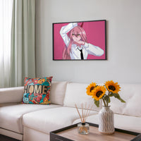 Tableau Chainsaw Man Demon Sourire Elegant