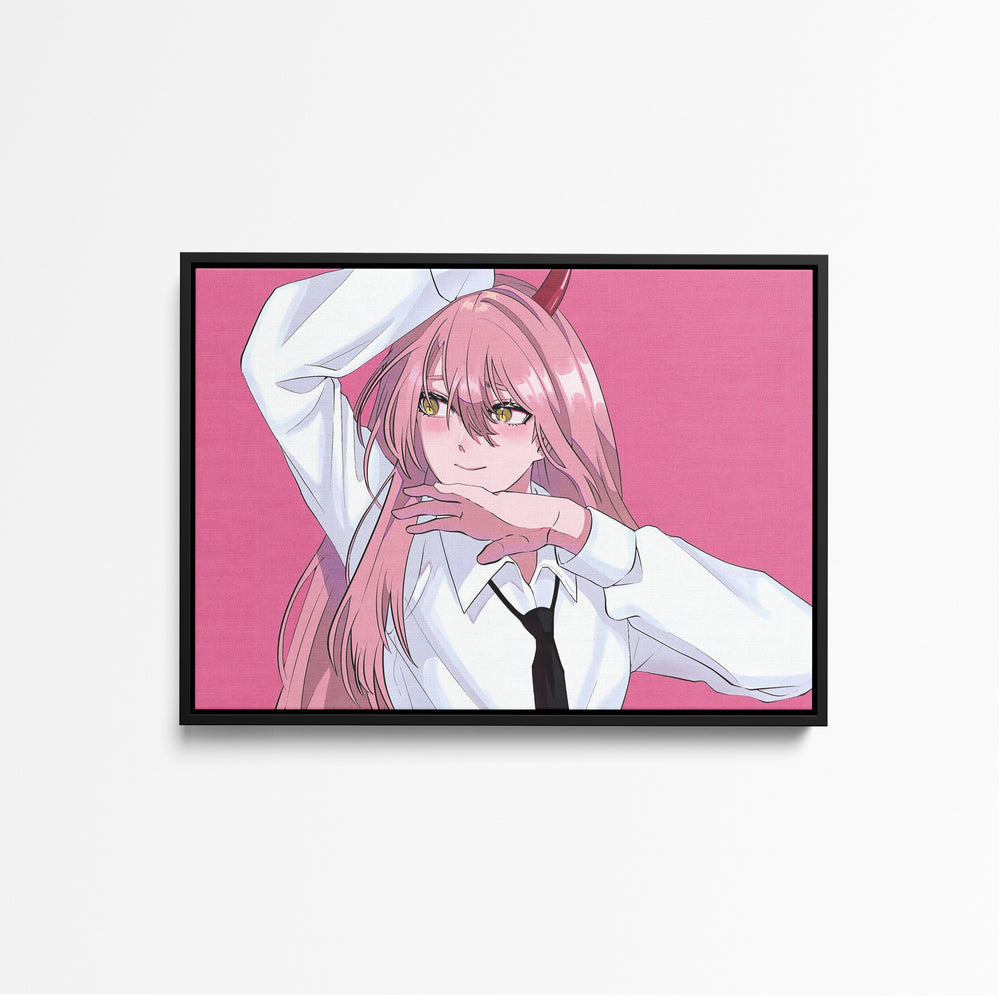 Tableau Chainsaw Man Demon Sourire Elegant
