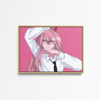 Tableau Chainsaw Man Demon Sourire Elegant