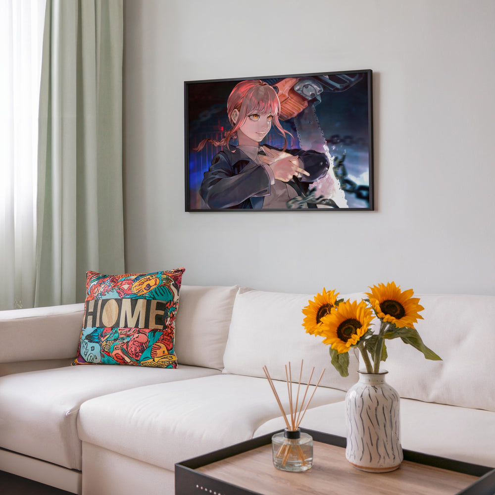 Tableau Chainsaw Man Femme Et Tronconneuse