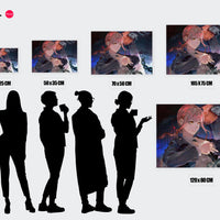 Tableau Chainsaw Man Femme Et Tronconneuse