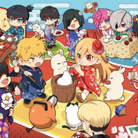 Tableau Chainsaw Man Fete Mochi Enfants