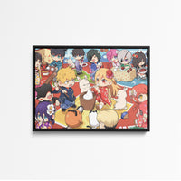 Tableau Chainsaw Man Fete Mochi Enfants