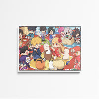 Tableau Chainsaw Man Fete Mochi Enfants