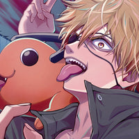 Tableau Chainsaw Man Lunettes Souriant Tronconneuse