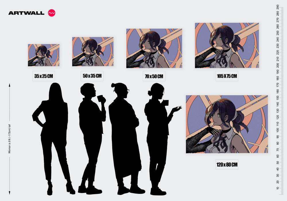 Tableau Chainsaw Man Main Sombre Inquietante