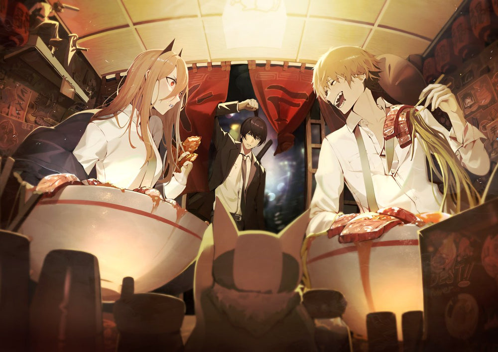 Tableau Chainsaw Man Ramen En Colere