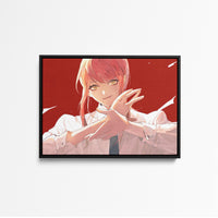 Tableau Chainsaw Man Sourire Malicieux Eclatant