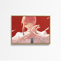 Tableau Chainsaw Man Sourire Malicieux Eclatant