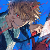 Tableau Chainsaw Man Sourire Sanguinaire Tranchant