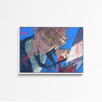 Tableau Chainsaw Man Sourire Sanguinaire Tranchant