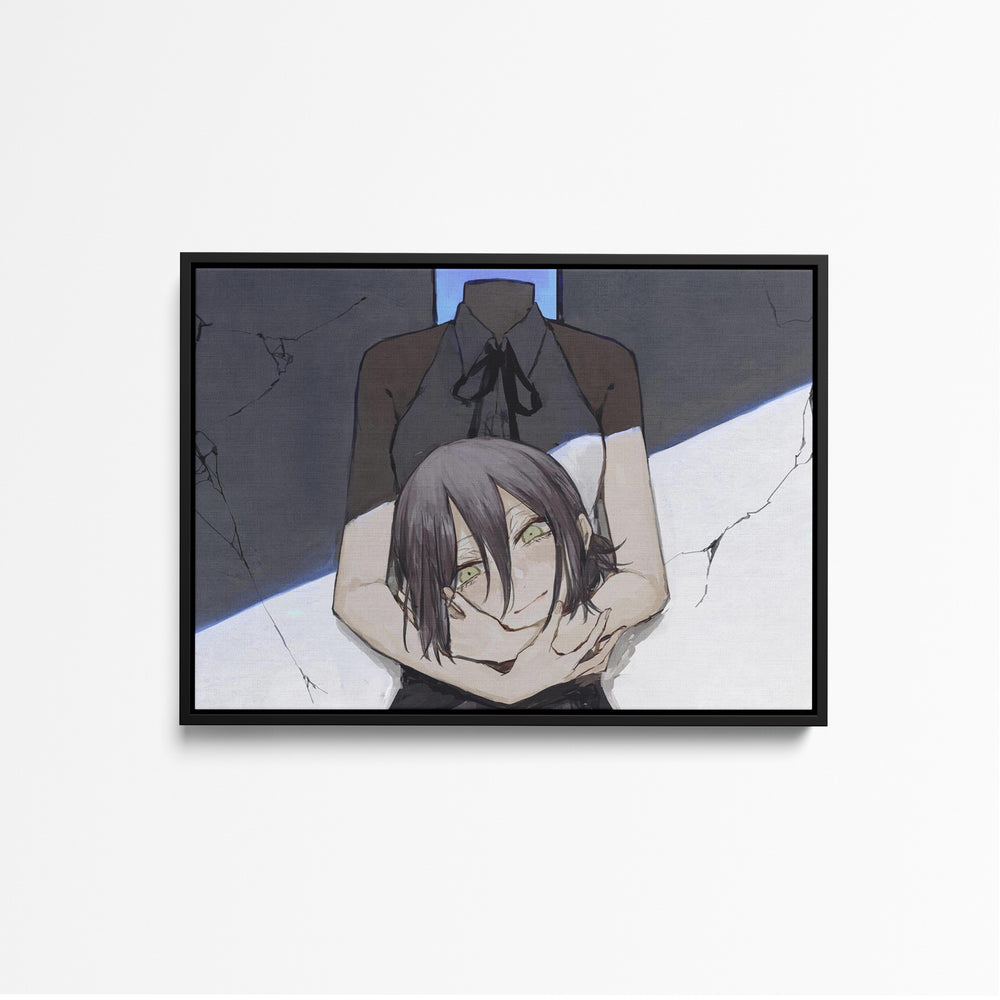 Tableau Chainsaw Man Tete Saisissante