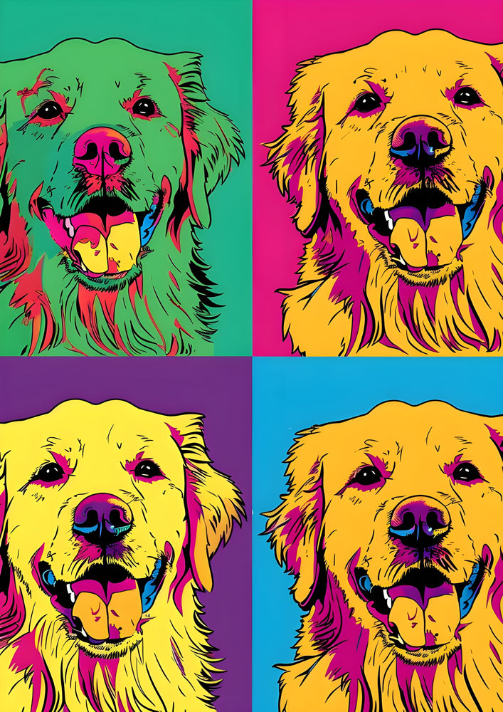 Tableau Chien Pop Art
