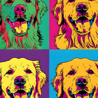 Tableau Chien Pop Art