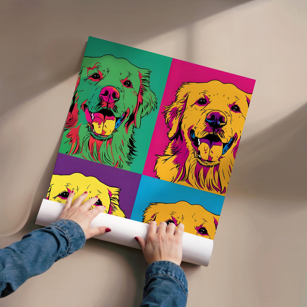 Tableau Chien Pop Art