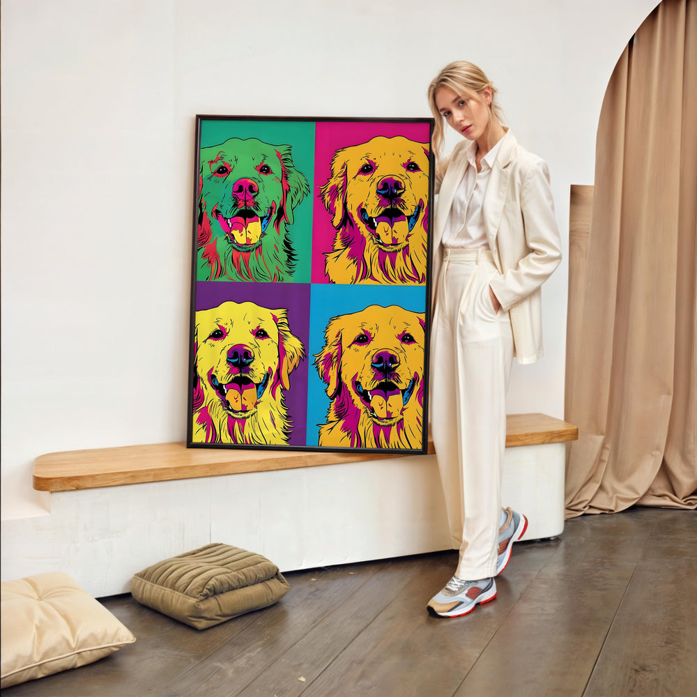 Tableau Chien Pop Art