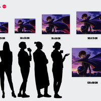 Tableau Code Geass Cavalier Crepusculaire Souriant - comparaison